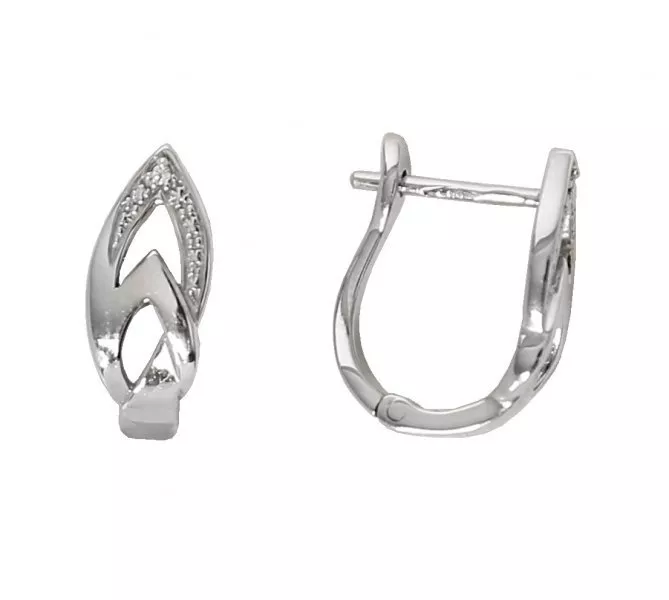 Náušnice z bieleho zlata 1459