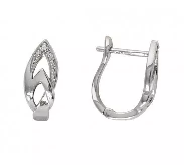 Náušnice z bieleho zlata 1459