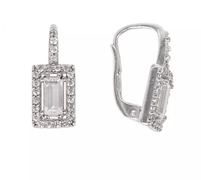 Náušnice z bieleho zlata 1378