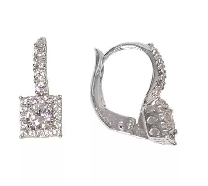 Náušnice z bieleho zlata 1526