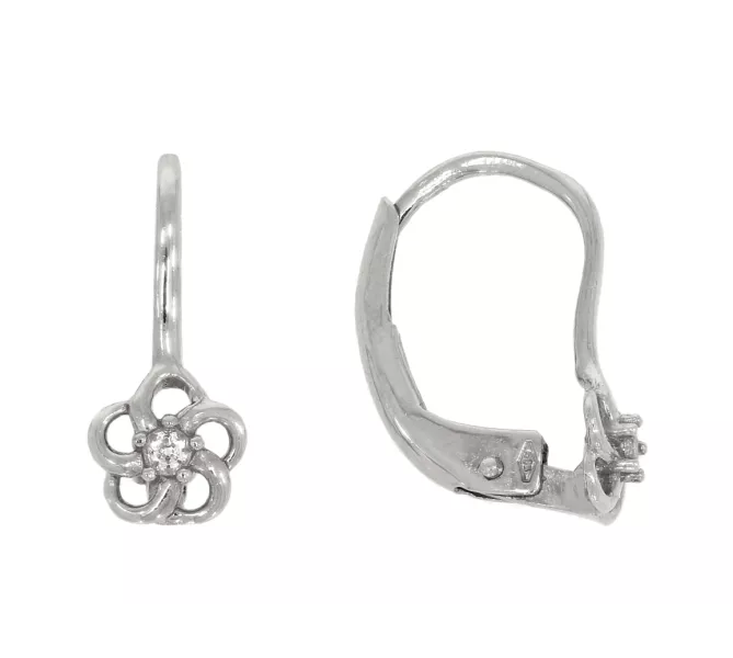 Náušnice z bieleho zlata 3503