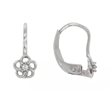 Náušnice z bieleho zlata 3503