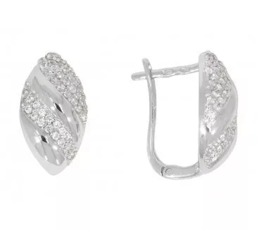 Náušnice z bieleho zlata 2537