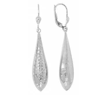 Náušnice z bieleho zlata 2682