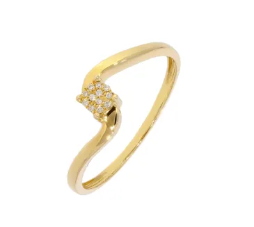 Diamantový zlatý prsteň 126