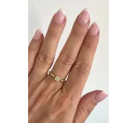 Diamantový zlatý prsteň 124