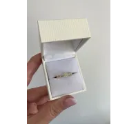 Diamantový zlatý prsteň 124