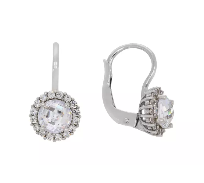 Náušnice z bieleho zlata 883