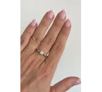 Diamantový prsteň z bieleho zlata 127