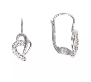 Náušnice z bieleho zlata 1369