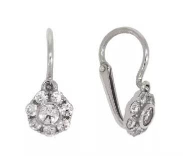 Detské náušnice z bieleho zlata 3874