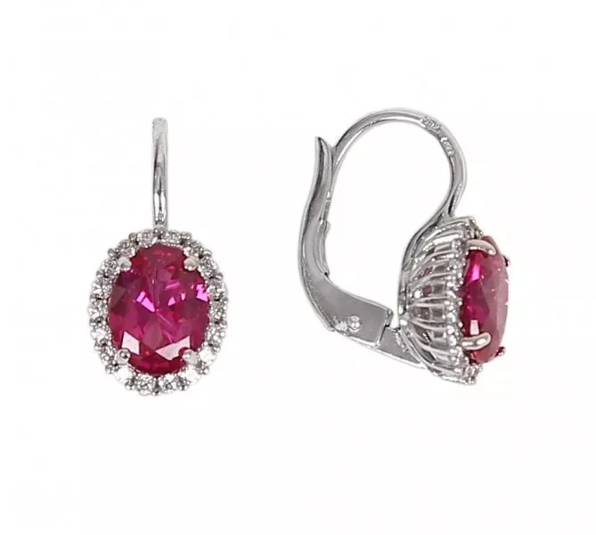 Náušnice z bieleho zlata 1653