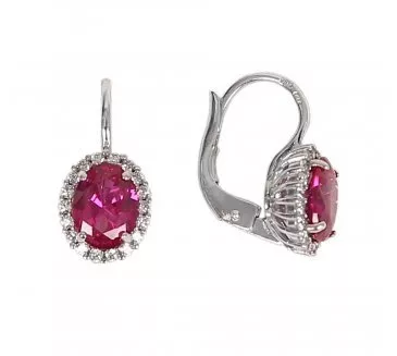 Náušnice z bieleho zlata 1653