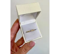 Diamantový zlatý prsteň 125