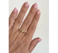 Diamantový zlatý prsteň 125