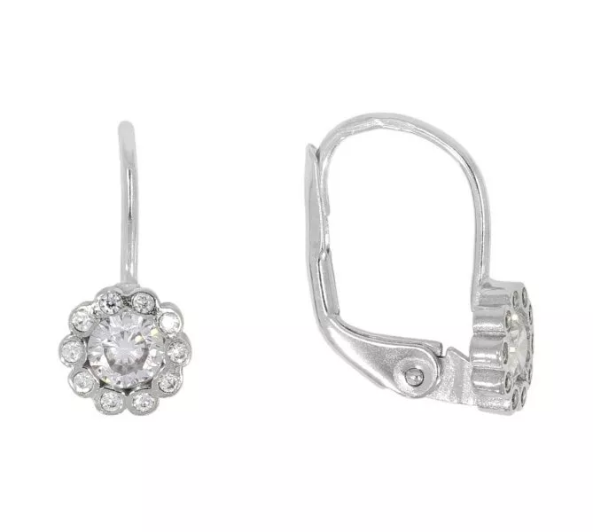Náušnice z bieleho zlata 2231