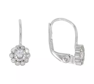 Náušnice z bieleho zlata 2231