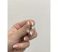 Náušnice z bieleho zlata 2231