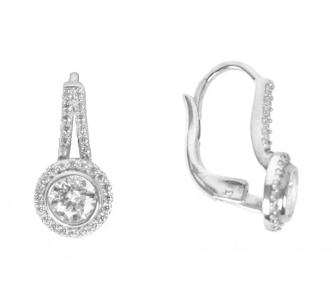 Náušnice z bieleho zlata 2539