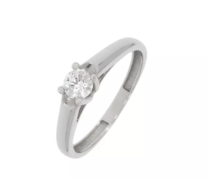 Prsteň z bieleho zlata 2331