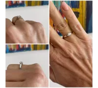 Prsteň z bieleho zlata 2331