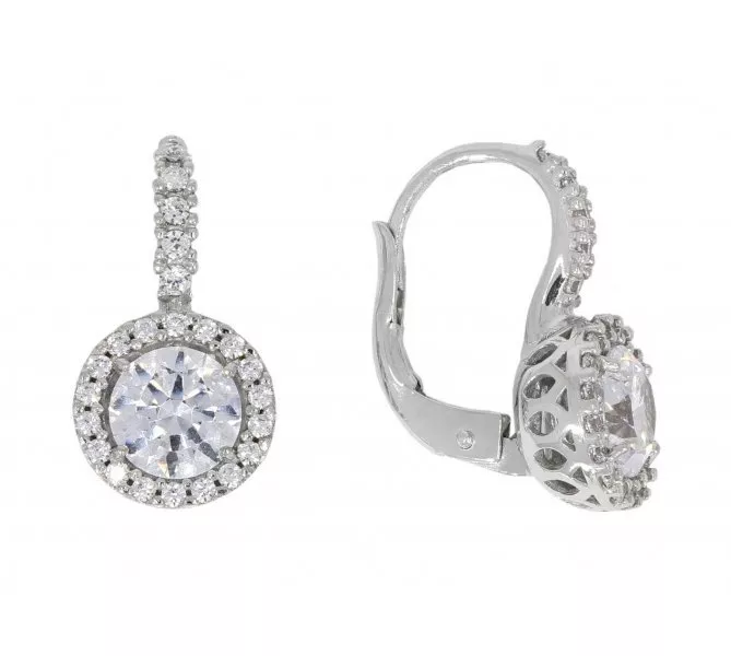 Náušnice z bieleho zlata 2501