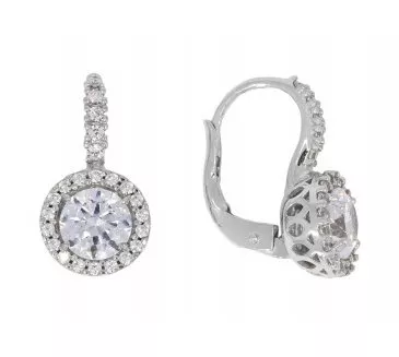 Náušnice z bieleho zlata 2501
