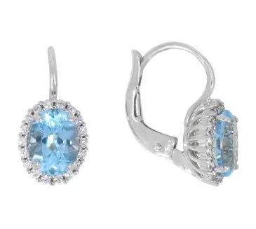 Náušnice z bieleho zlata 2665