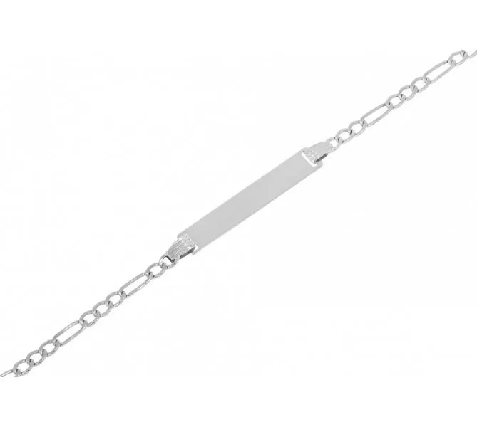 Detský náramok z bieleho zlata 735