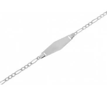 Detský náramok z bieleho zlata 750