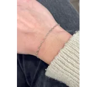 Náramok z bieleho zlata 376