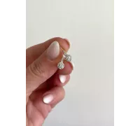 Diamantové zlaté náušnice 019