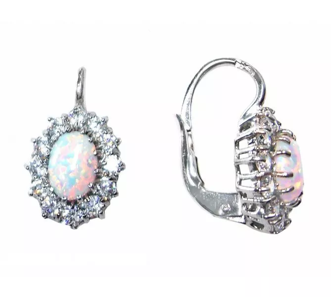 Náušnice z bieleho zlata 897