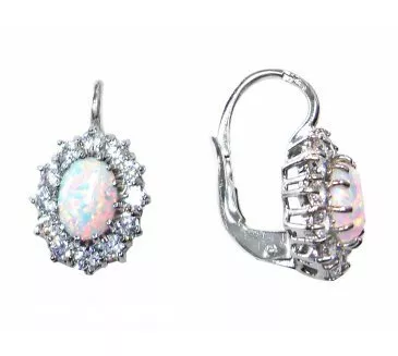 Náušnice z bieleho zlata 897