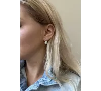 Náušnice z bieleho zlata 897