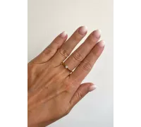 Diamantový zlatý prsteň 087