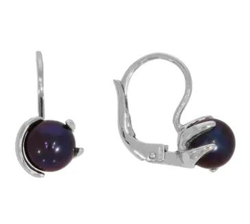 Náušnice z bieleho zlata 891