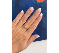 Diamantový zlatý prsteň 094