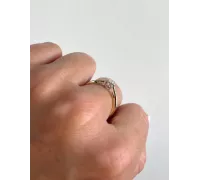 Diamantový zlatý prsteň 094