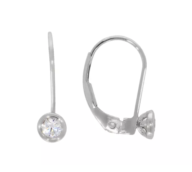 Náušnice z bieleho zlata 3889