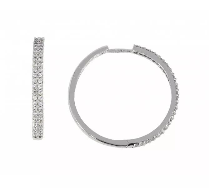 Náušnice z bieleho zlata 2039