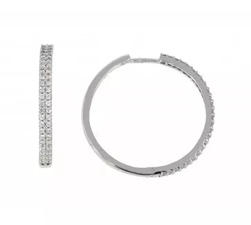 Náušnice z bieleho zlata 2039