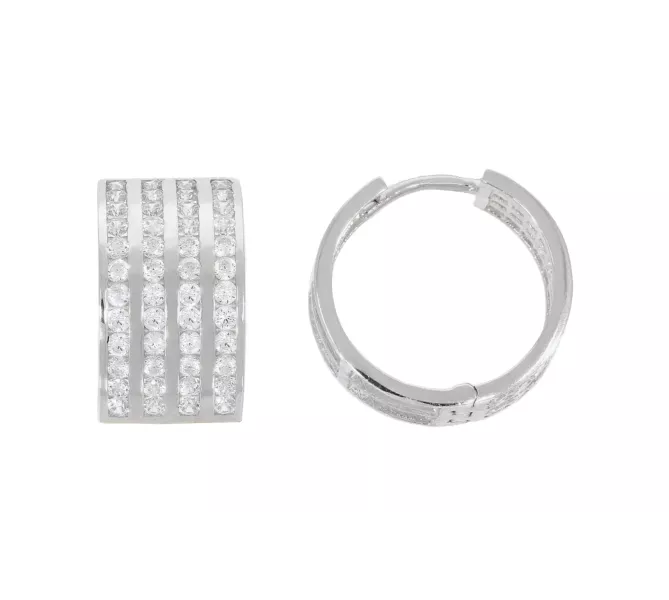 Náušnice z bieleho zlata 2391