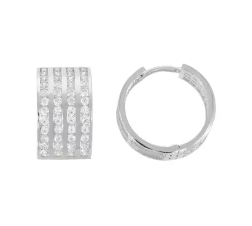 Náušnice z bieleho zlata 2391