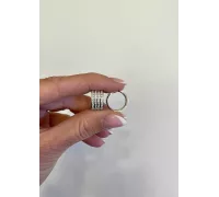 Náušnice z bieleho zlata 2391