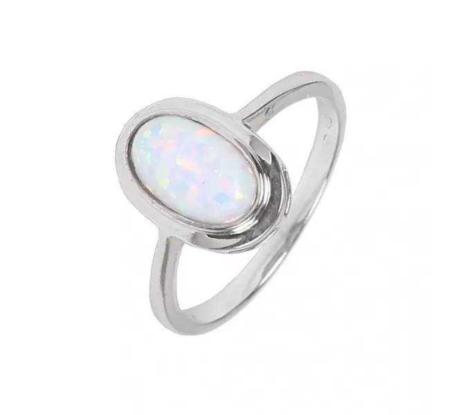 Prsteň z bieleho zlata 1419