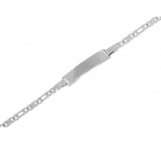 Detský náramok z bieleho zlata 895