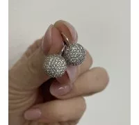 Náušnice z bieleho zlata 172