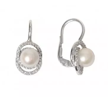 Náušnice z bieleho zlata 1519