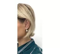 Náušnice z bieleho zlata 1519